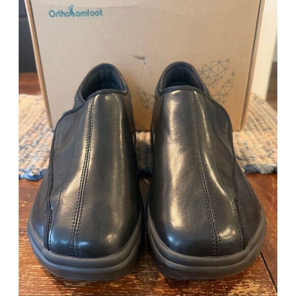 Men\'s Orthopedic Diabetic Extra Wide Leather Dress Shoes: Size 9 main image 4
